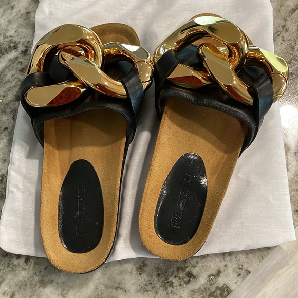 JW Anderson Leather Slides - Picture 2 of 12